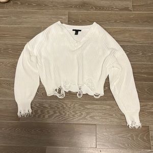 Distressed sweater